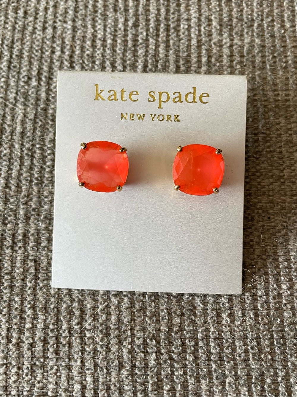 kate spade New York Kids Orange Stud Earrings